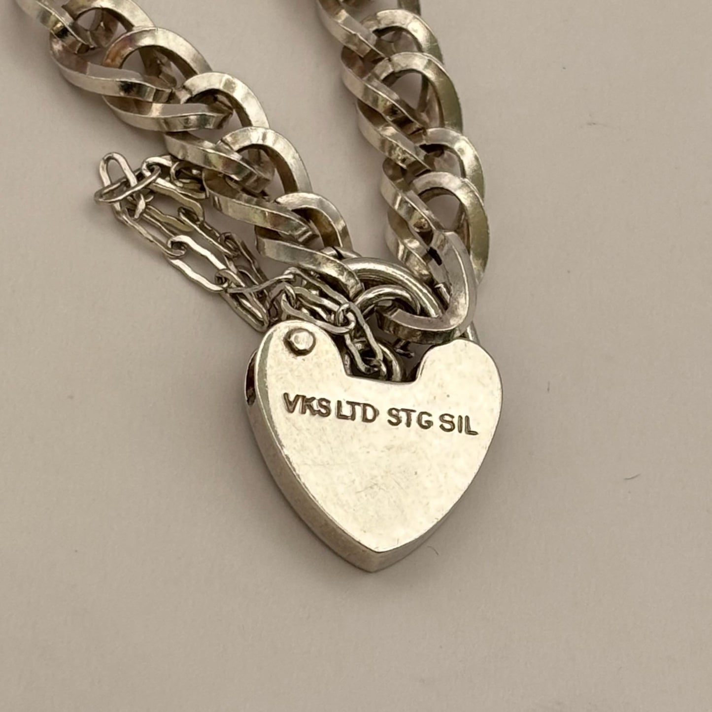 VKS Heart Padlock Bracelet
