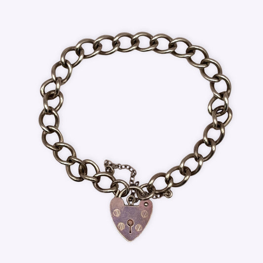 1977 Heart Padlock Bracelet