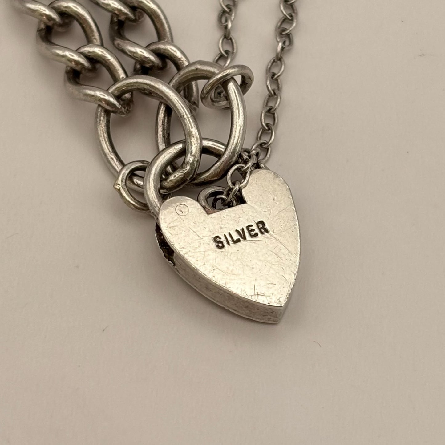 Classic Heart Padlock Bracelet