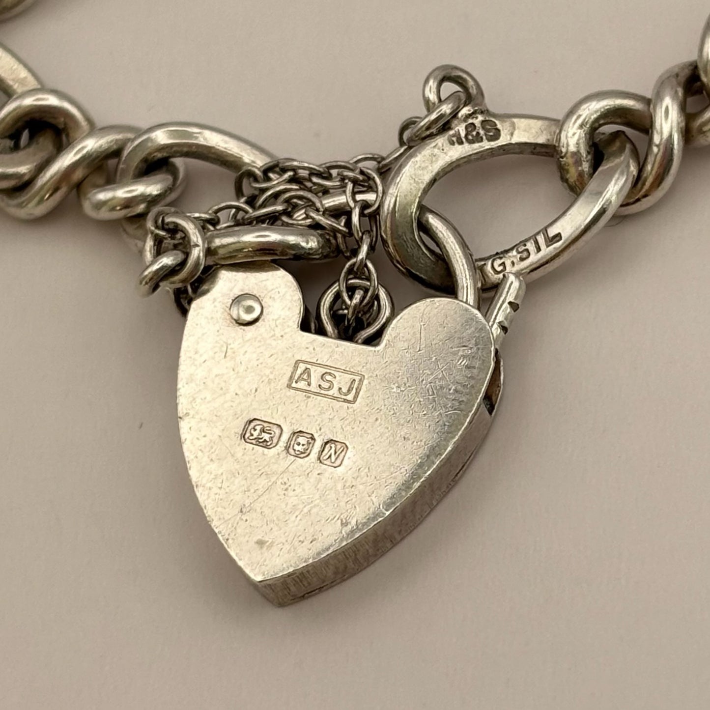 1987 Heart Padlock Bracelet