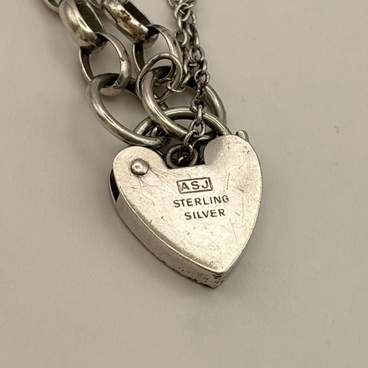 ASJ Heart Padlock Bracelet