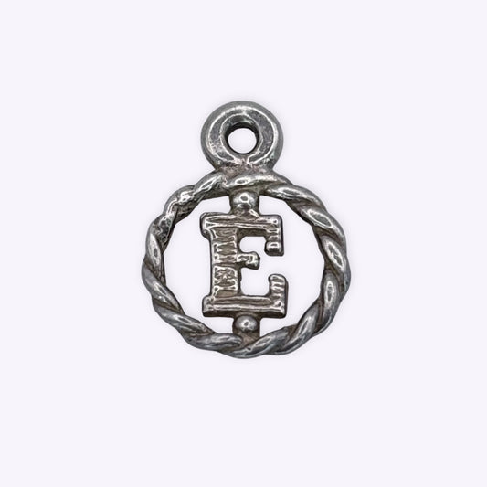 Mini 'E' Charm