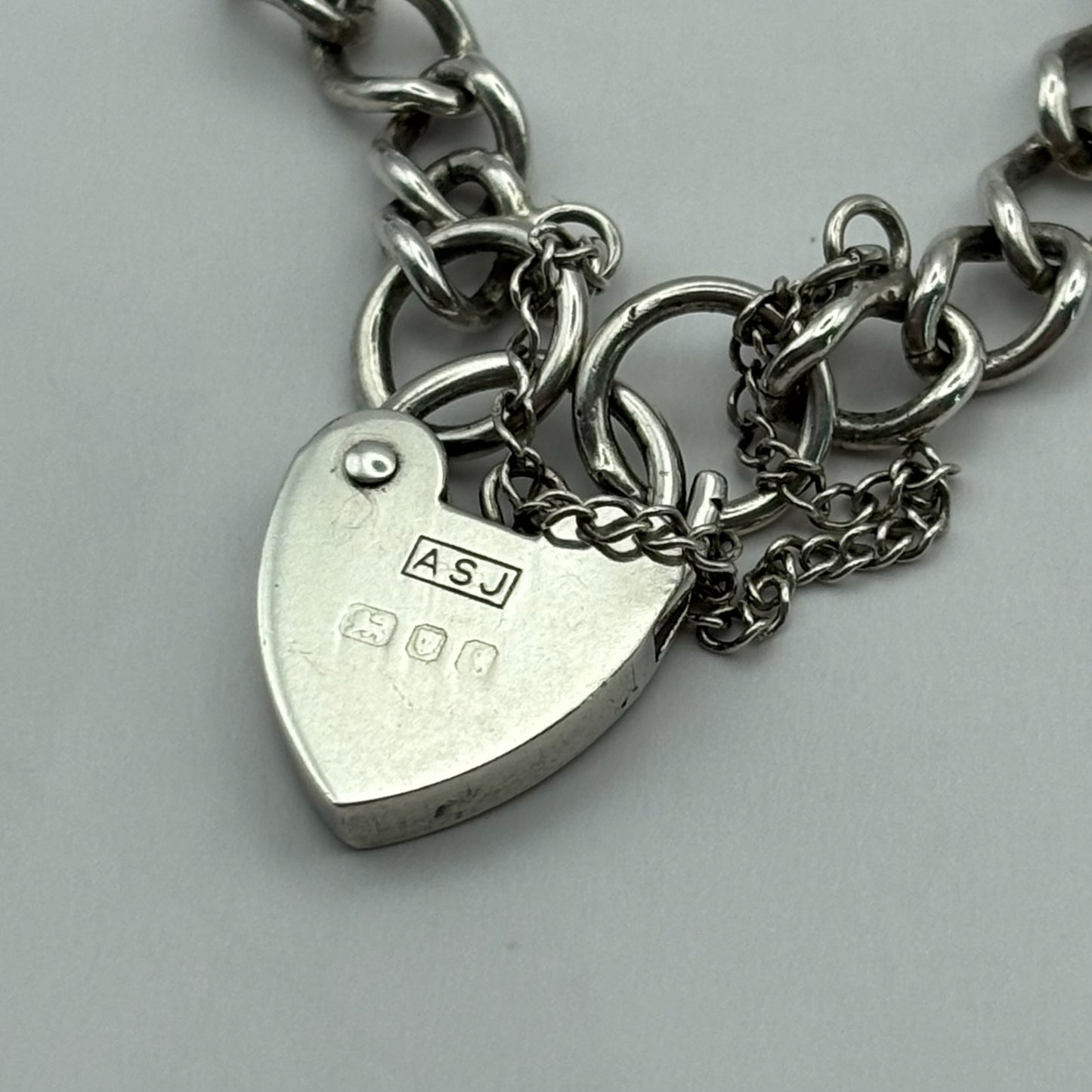 ASJ Heart Padlock Bracelet