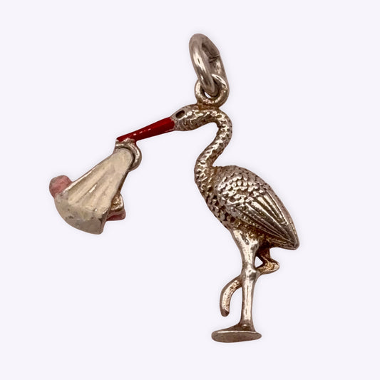 Stork with Enamel